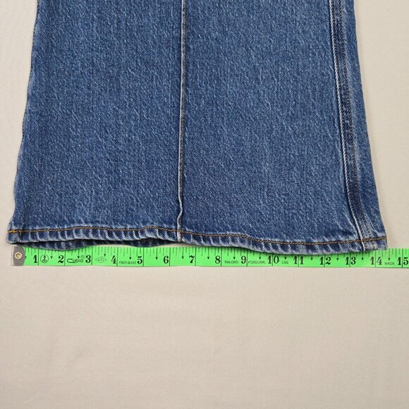 LOFT Exaggerated Flare Jeans Size 4 High Waist Stretch Boho Retro Y2K Vibe - Picture 10 of 13